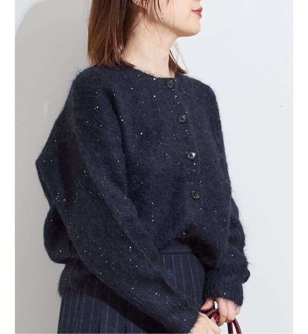 journal standard L'essage「アルパカMIXスパンコールカーディガン」|カーディガン|