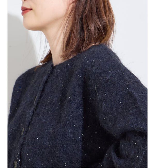 journal standard L'essage「アルパカMIXスパンコールカーディガン」|カーディガン|