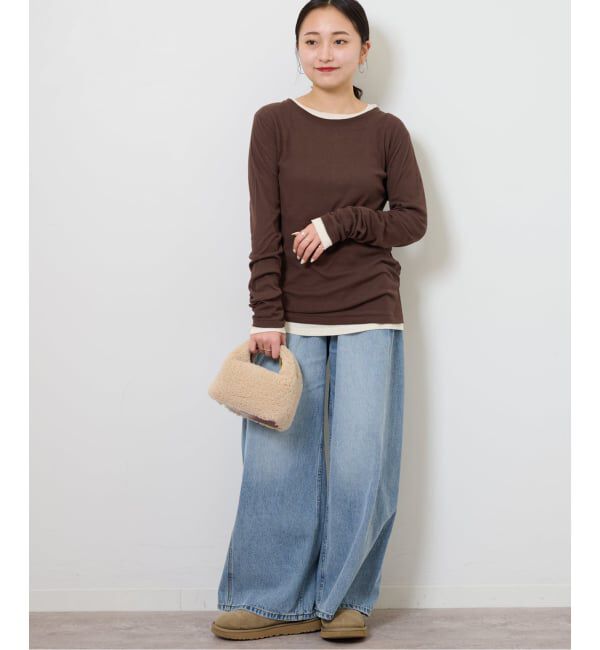 JOURNAL STANDARD relume「《追加》ツイストシアーテレコロングTEE」|Tシャツ・カットソー|