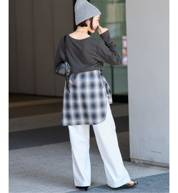 JOURNAL STANDARD relume「《追加》ツイストシアーテレコロングTEE」|Tシャツ・カットソー|