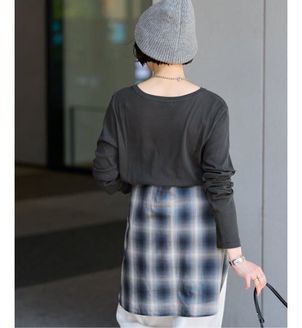 JOURNAL STANDARD relume「《追加》ツイストシアーテレコロングTEE」|Tシャツ・カットソー|