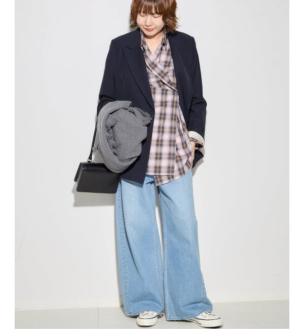 journal standard L'essage「DEVEAUX/レーヨン チェックシャツ」|シャツ・ブラウス|