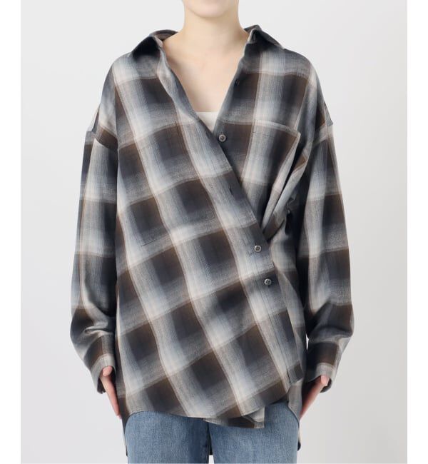 journal standard L'essage「DEVEAUX/レーヨン チェックシャツ」|シャツ・ブラウス|