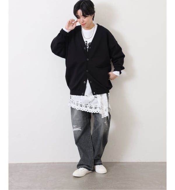 journal standard luxe「ハイツイストテンジク Vネックカーディガン」|カーディガン|