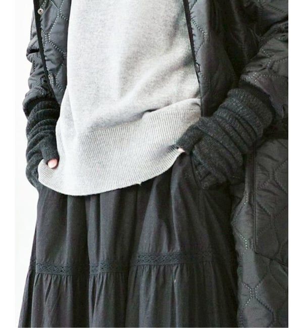 journal standard luxe「【GLEN GORDON】GEELONGORA PLAIN STITCH FING」|手袋|グレー