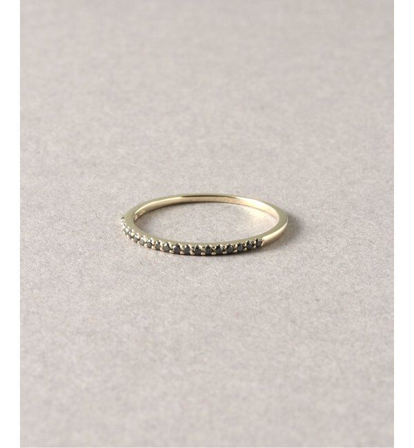 Lilas by Spick&Span「ハーフエタニティーブラックダイヤリングK10」|リング|ゴールド