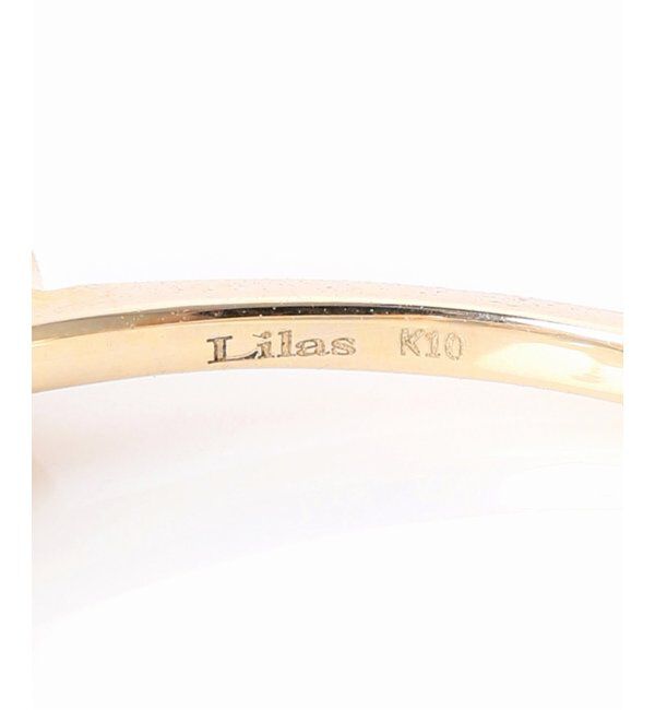 Lilas by Spick&Span「オニキス3mm5ピースラインリング K10」|リング|