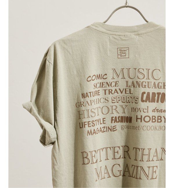 FRAMeWORK「BETTER THAN GOOD/ベターザングッド BTG GOOD BOOKS Tシャツ」|Tシャツ・カットソー|ベージュ