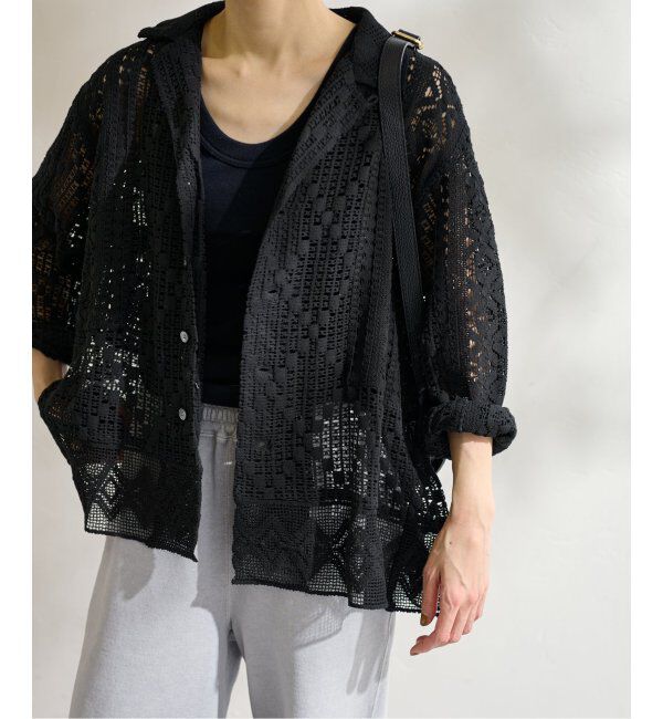 FRAMeWORK「≪追加≫アンティークレースオープンカラーシャツ」|シャツ・ブラウス|