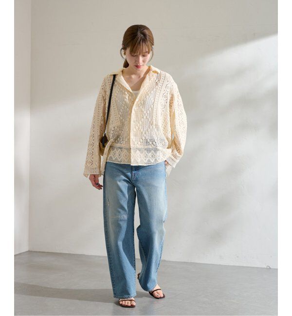 FRAMeWORK「≪追加≫アンティークレースオープンカラーシャツ」|シャツ・ブラウス|