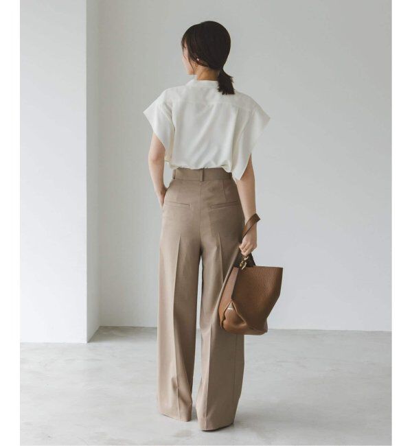 NOBLE「《WEB限定追加》スクエアースリーブフロントオープンブラウス」|シャツ・ブラウス|