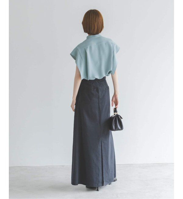 NOBLE「《WEB限定追加》スクエアースリーブフロントオープンブラウス」|シャツ・ブラウス|