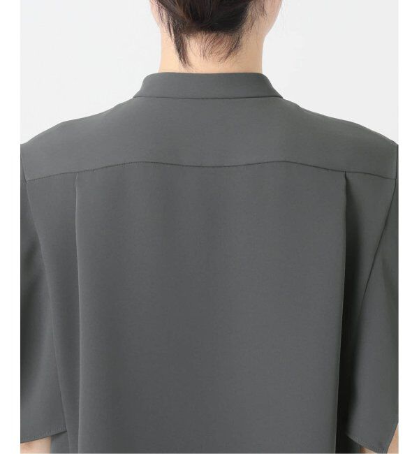 NOBLE「《WEB限定追加》スクエアースリーブフロントオープンブラウス」|シャツ・ブラウス|