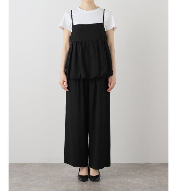Spick and Span「ギャザーキャミソールセットパンツ」|スラックス|