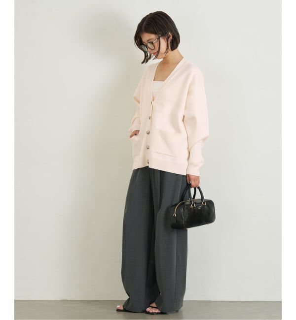 U by SPICK&SPAN「ハートボタンVカーディガン」|カーディガン|