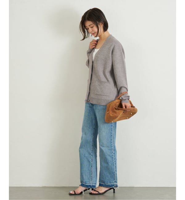 U by SPICK&SPAN「ハートボタンVカーディガン」|カーディガン|