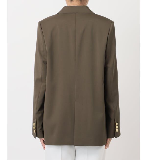 NOBLE「エステルツイルピークドラペルジャケット」|テーラードジャケット|