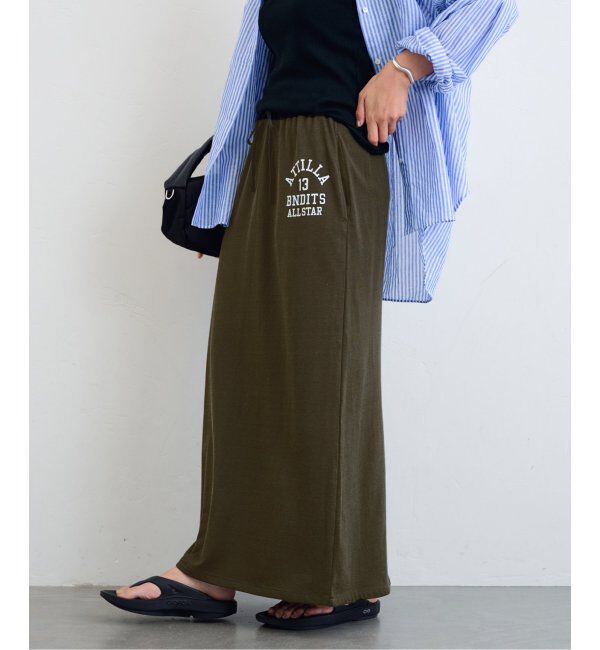 FRAMeWORK「athletic wear MASON 別注 ロゴスカート」|スカート|