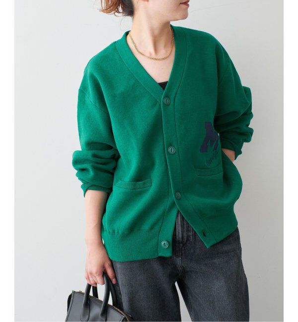 Spick and Span「J.J.Mercer / ジェイジェイマーサー 別注Vカーディガン」|カーディガン|グリーン