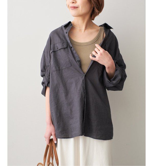 Spick and Span「《追加2》甘撚テレコアメスリタンク」|タンクトップ|