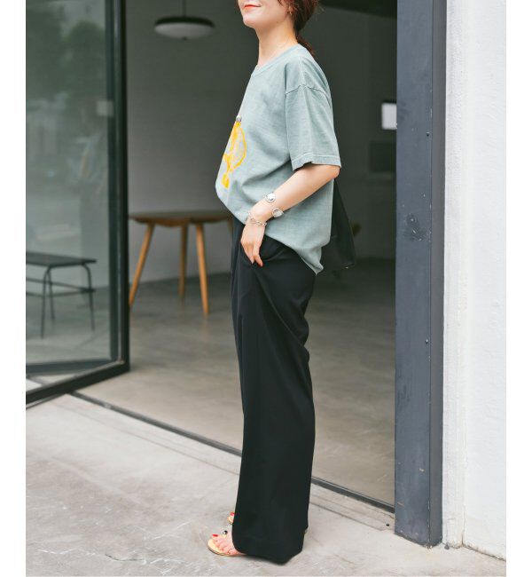 Spick and Span「AUTHEN / オーセン SS FEC FLOCKY PRINT T-SHIRT」|Tシャツ・カットソー|