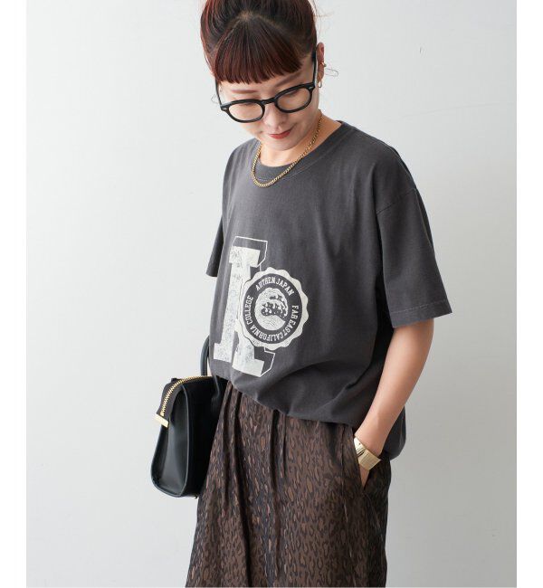 Spick and Span「AUTHEN / オーセン SS FEC FLOCKY PRINT T-SHIRT」|Tシャツ・カットソー|