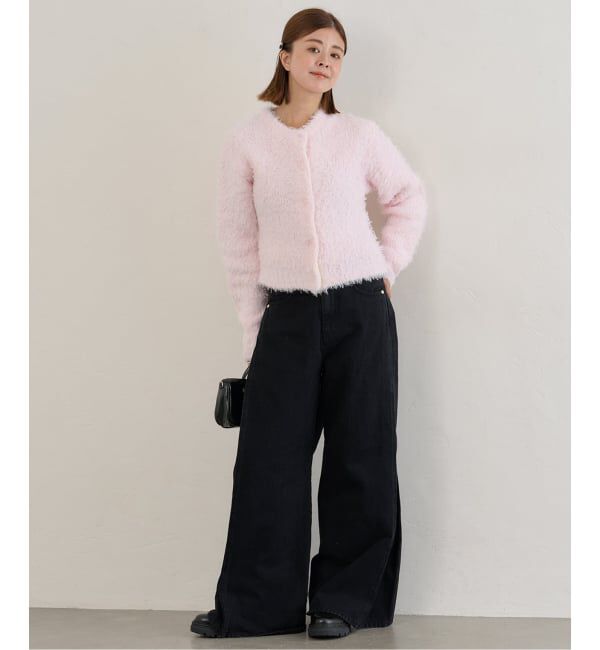 U by SPICK&SPAN「カーリーシャギー クルーカーディガン」|カーディガン|