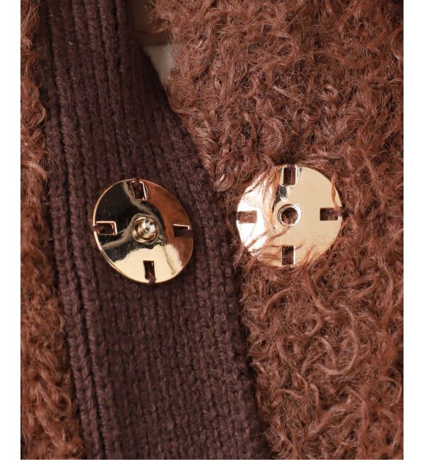 U by SPICK&SPAN「カーリーシャギー クルーカーディガン」|カーディガン|