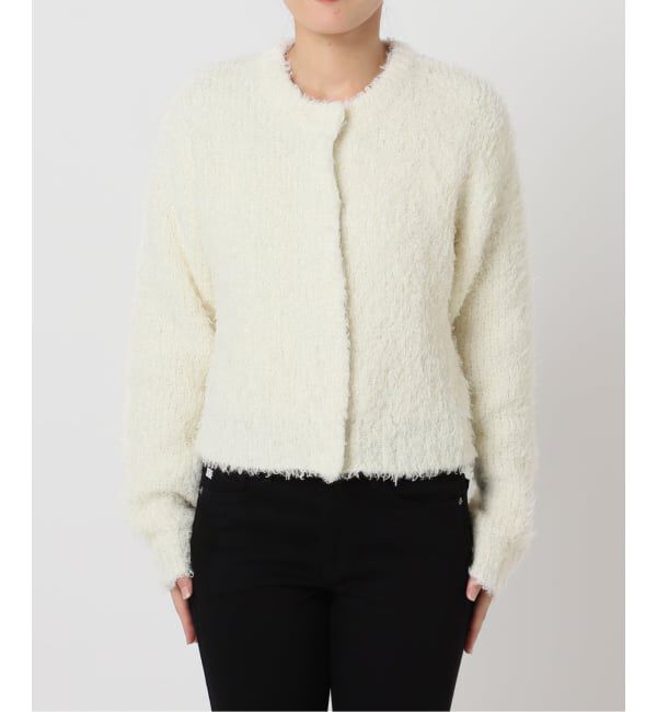 U by SPICK&SPAN「カーリーシャギー クルーカーディガン」|カーディガン|