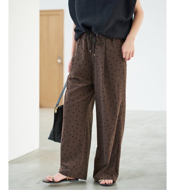 Spick and Span「《WEB限定》フロッキードットイージーパンツ」|その他|