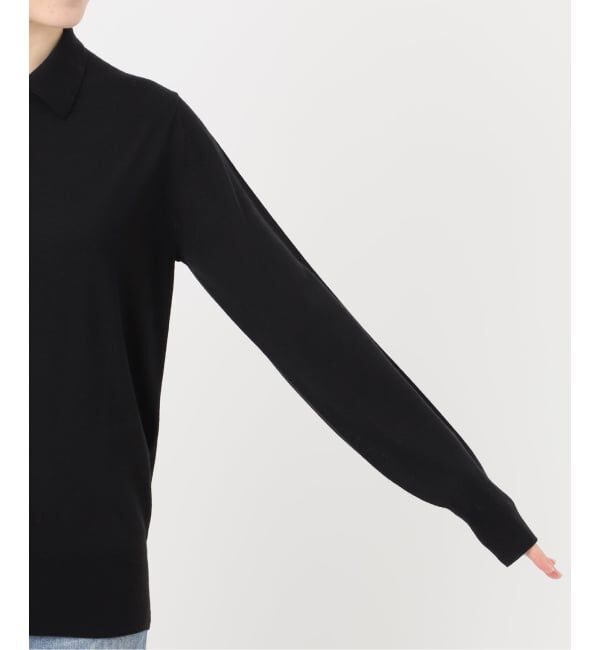 FRAMeWORK「イタリアヤーン basic ポロ衿プルオーバー」|ニット・セーター|