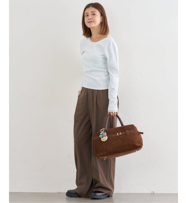 U by SPICK&SPAN「《追加3》2WAYトロタックイージーワイド」|スラックス|