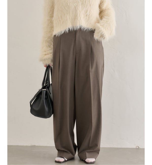 U by SPICK&SPAN「《追加3》2WAYトロタックイージーワイド」|スラックス|