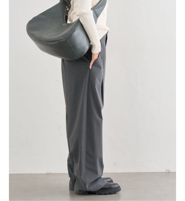 U by SPICK&SPAN「《追加3》2WAYトロタックイージーワイド」|スラックス|