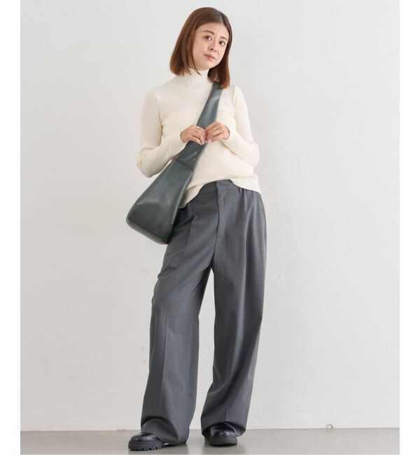 U by SPICK&SPAN「《追加3》2WAYトロタックイージーワイド」|スラックス|