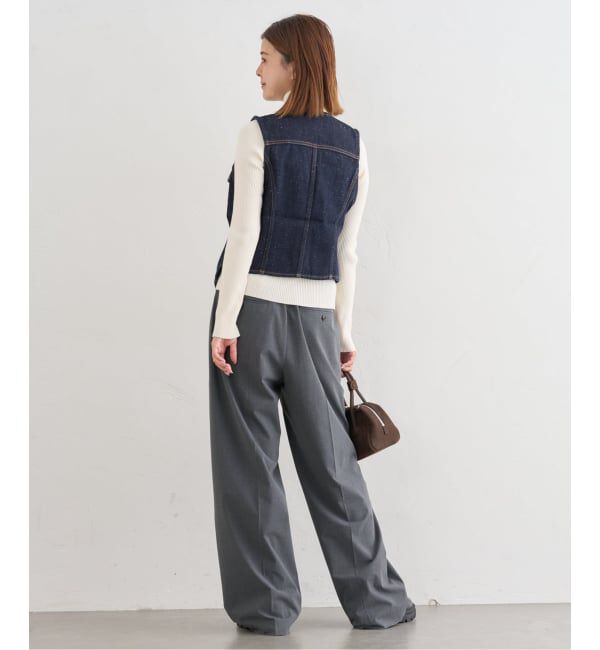 U by SPICK&SPAN「《追加3》2WAYトロタックイージーワイド」|スラックス|