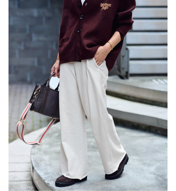 FRAMeWORK「ウェットオゾンセミフレアパンツ」|その他|