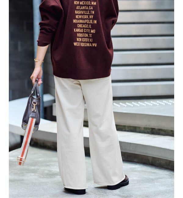 FRAMeWORK「ウェットオゾンセミフレアパンツ」|その他|