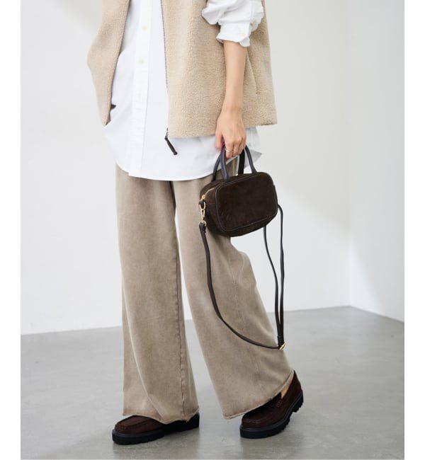 FRAMeWORK「ウェットオゾンセミフレアパンツ」|その他|