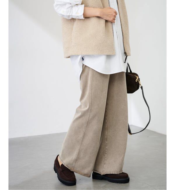 FRAMeWORK「ウェットオゾンセミフレアパンツ」|その他|