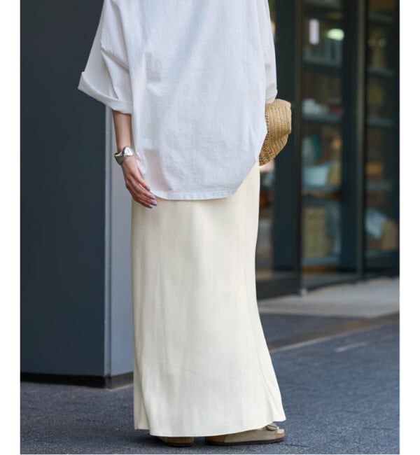 FRAMeWORK「≪追加≫シルキーキュプラバイアススカート」|スカート|