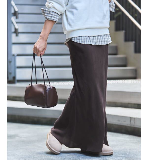 FRAMeWORK「≪追加≫シルキーキュプラバイアススカート」|スカート|