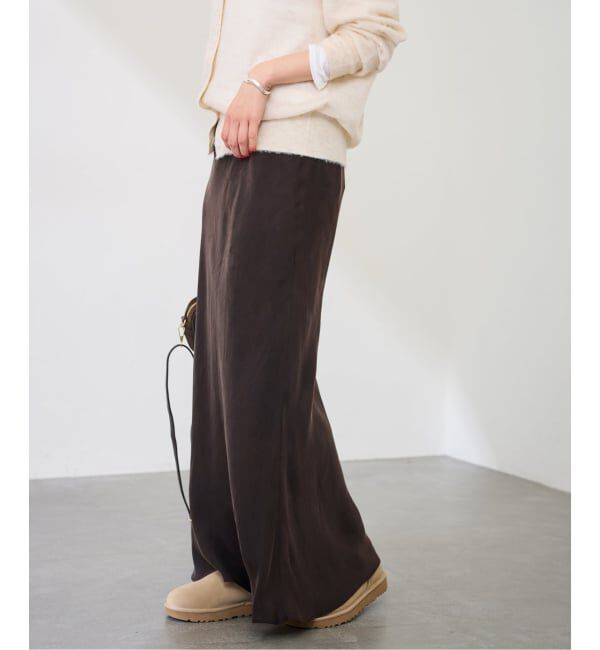 FRAMeWORK「≪追加≫シルキーキュプラバイアススカート」|スカート|