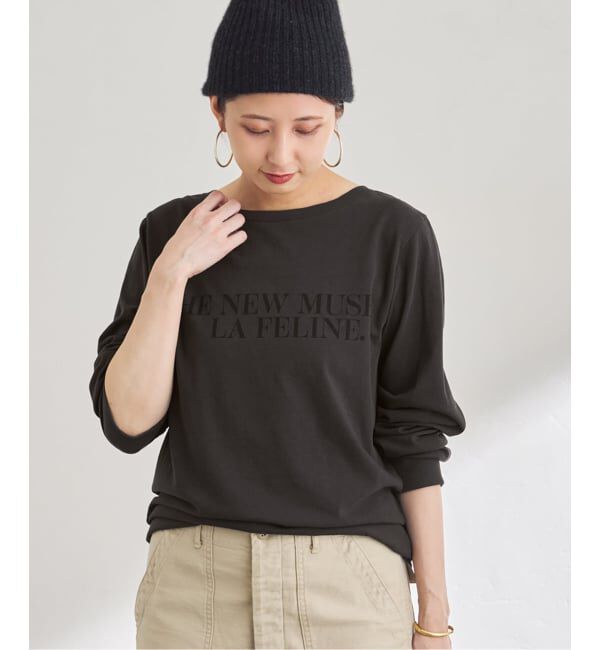 FRAMeWORK「デザインロゴロンTee」|Tシャツ・カットソー|グレー