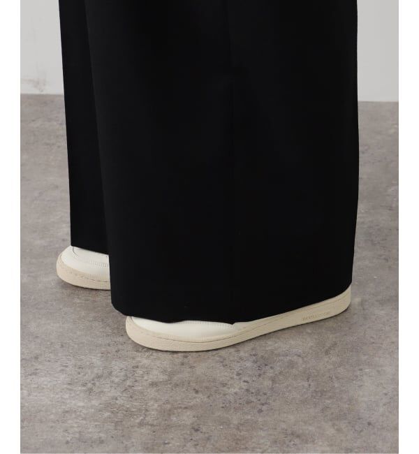 FRAMeWORK「カシミヤ混フラノワイドパンツ」|スラックス|