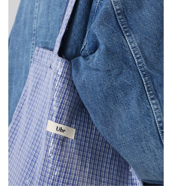 Spick and Span「《一部店舗+WEB限定》Uhr/ウーア SPANGLE CHECK TOTE」|トートバッグ|