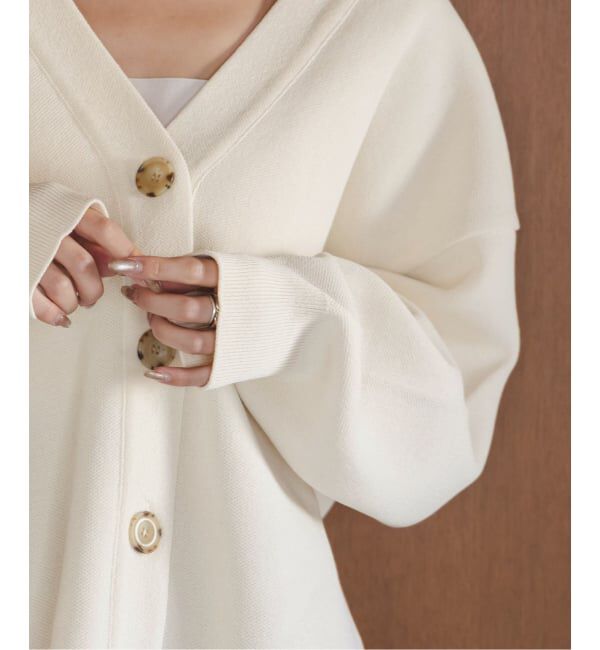 NOBLE「《26SS先行予約》ファインハニカムVネックカーディガン」|カーディガン|