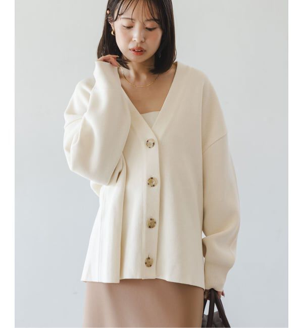 NOBLE「《26SS先行予約》ファインハニカムVネックカーディガン」|カーディガン|