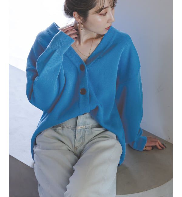 NOBLE「《26SS先行予約》ファインハニカムVネックカーディガン」|カーディガン|