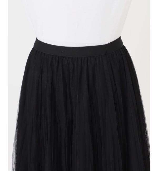 Spick and Span「《追加2》ランダムチュールプリーツスカート」|スカート|